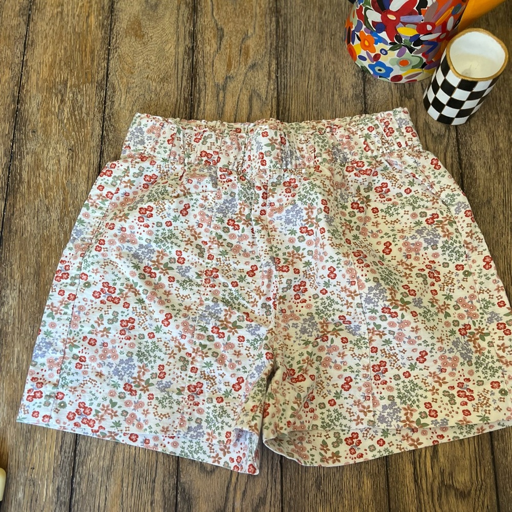 Levi's High Waist Pink and Red Shorts